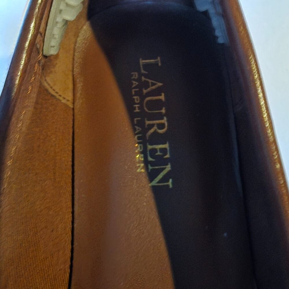 Lauren Brown Loafers Flats - Picture 2 of 9